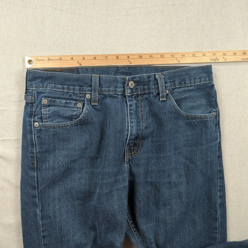 Levis Jeans Mens 33x32 Blue 527 Boot Cut Western Cowboy Faded